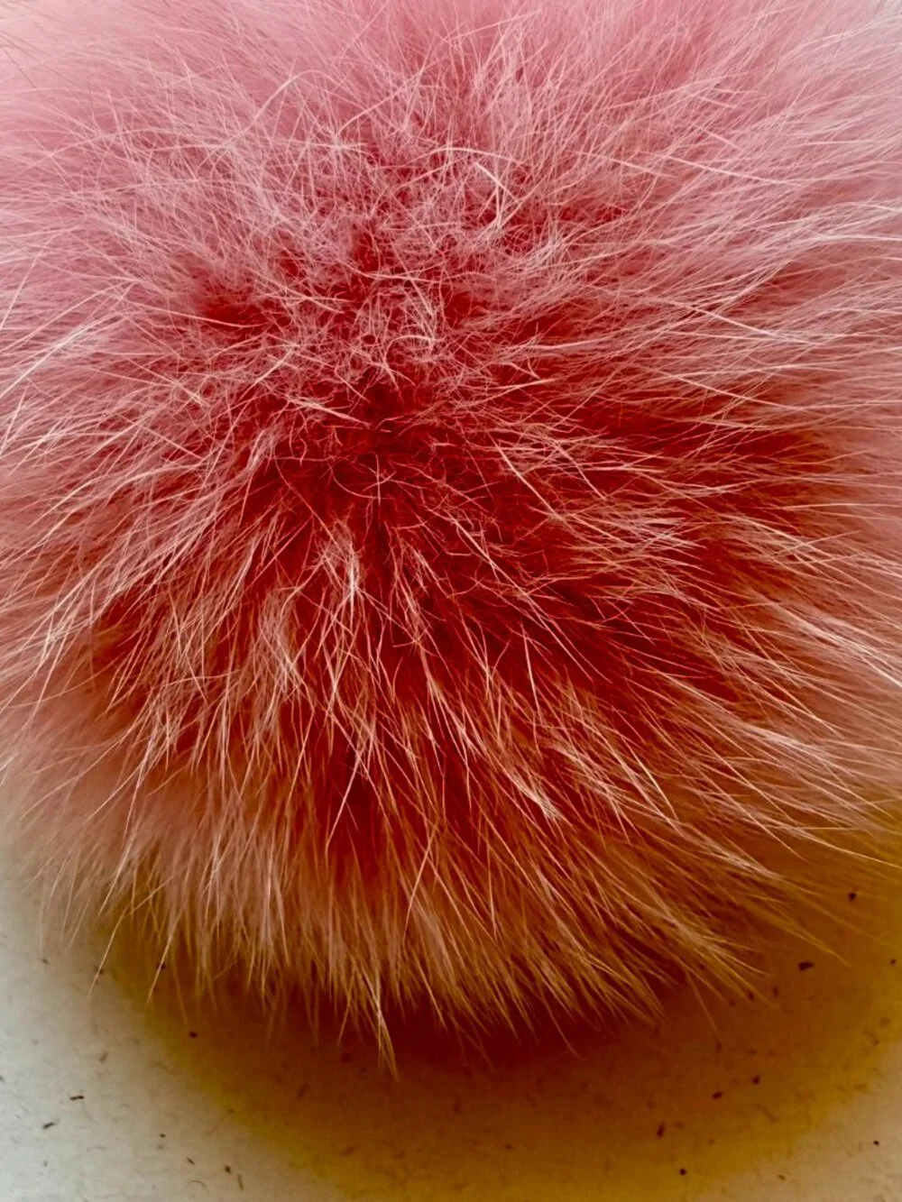Fendi Pink Fox Fur Pom Pom Bag Charm